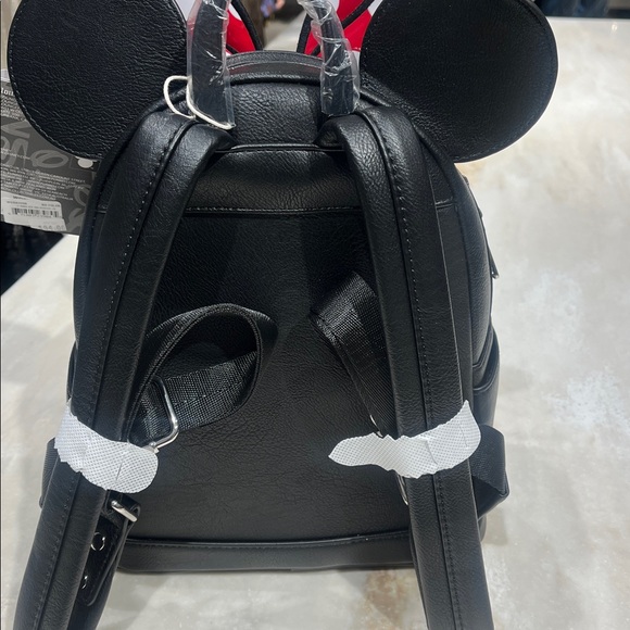 Disney Black Backpack with Red Polka Dot Bow - Picture 4 of 5